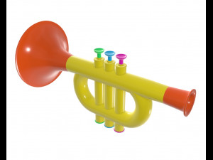 trumpet toy 2 3D Model