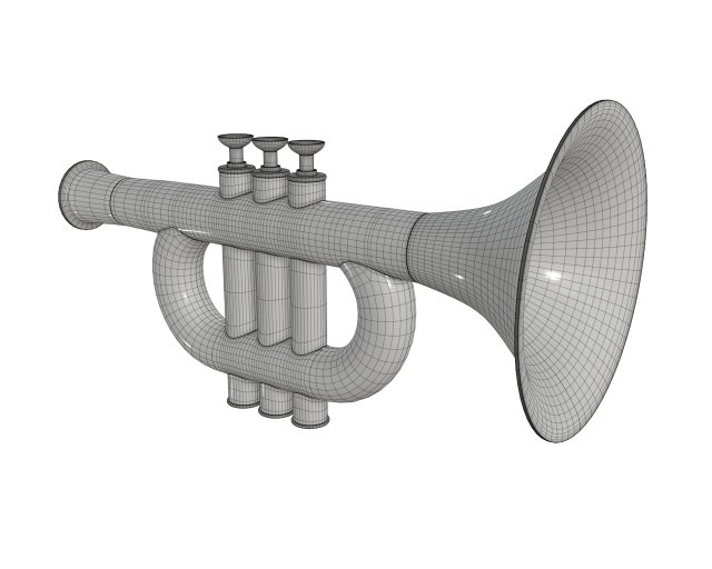 Cuerno de trompeta de juguete para niños Modelo 3D $29 - .3ds .blend .c4d  .fbx .max .ma .lxo .obj .usdz .unitypackage .upk .gltf - Free3D