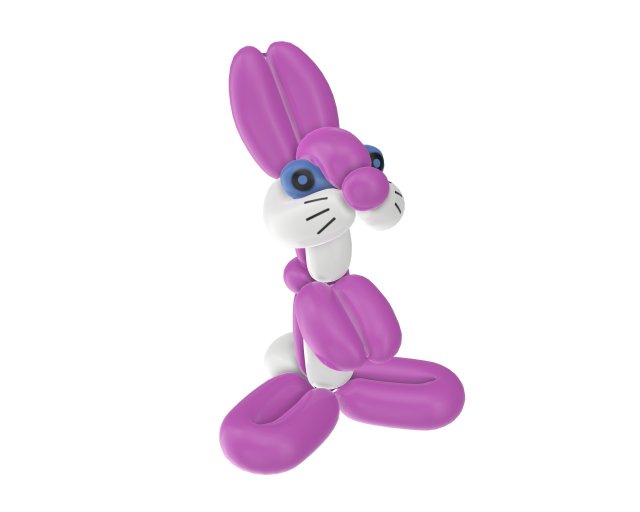 balloon bunny 3Dモデル .c4d .max .obj .3ds .fbx .stl .blend