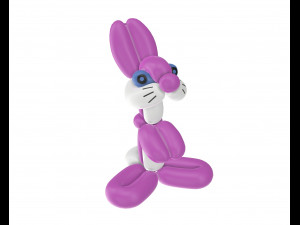 balloon bunny 3D 모델
