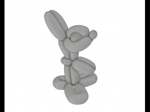 balloon bunny 3D मॉडल