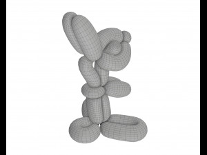 balloon bunny 3D मॉडल