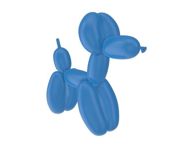 balloon dog 3D Model .c4d .max .obj .3ds .fbx .stl .blend 