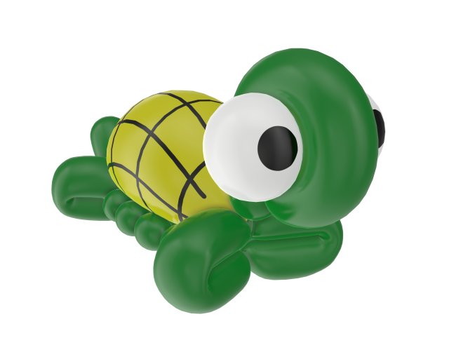 balloon turtle Modelo 3D .c4d .max .obj .3ds .fbx .stl .blend 