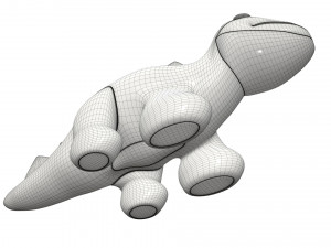 dinosaur plush toy Model 3D