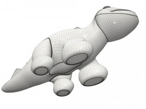 dinosaur plush toy 3D Model