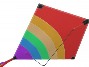 flying kite 3D 模型