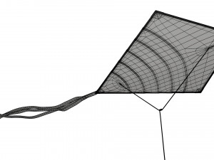 flying kite 3D 模型