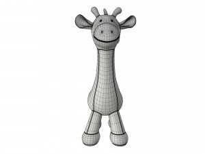 giraffe plushie doll Modello 3D