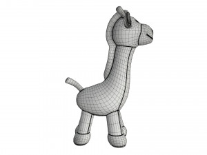 giraffe plushie doll Modello 3D