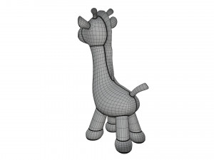 giraffe plushie doll Modello 3D