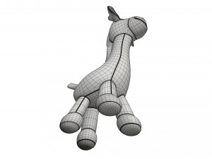 giraffe plushie doll Modello 3D