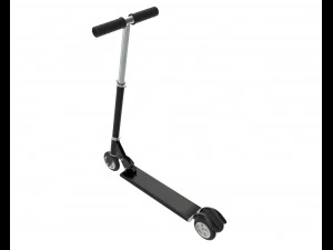 kick scooter black 3D Model