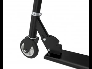 kick scooter black 3D Model