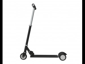 kick scooter black 3D Model