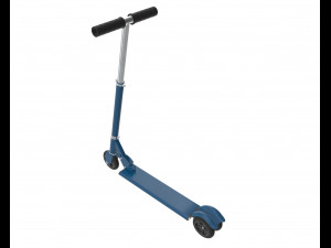 kick scooter blue Modelo 3D