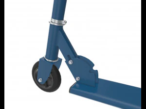 kick scooter blue 3D Model