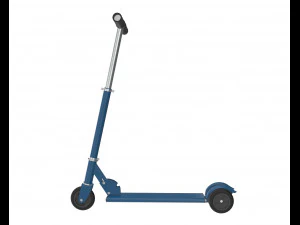 kick scooter blue 3D Model
