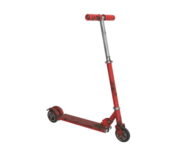 kick scooter used 3D Model .c4d .max .obj .3ds .fbx .stl .blend 