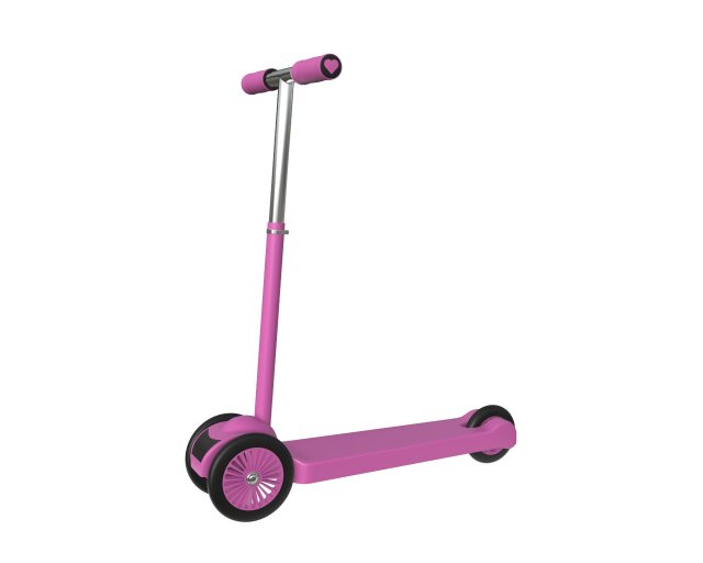 scooter children 3D Model .c4d .max .obj .3ds .fbx .stl .blend 