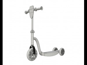 scooter children colored Modelo 3D