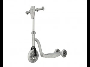 scooter children colored 3D Model
