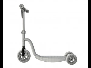 scooter children colored 3D Model