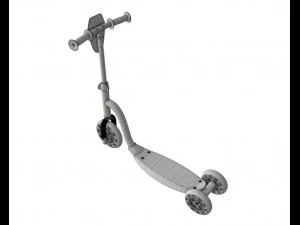 scooter children colored 3D Model