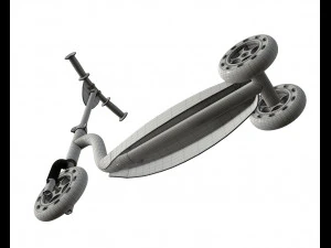 scooter children colored 3D Model