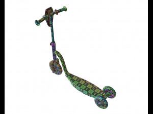 scooter children colored Modelo 3D