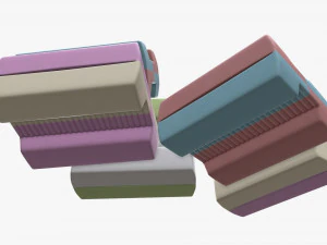 chewing gums bone shape 3D Model