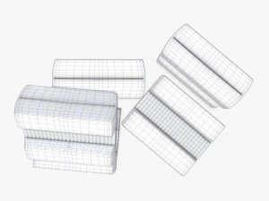 chewing gums bone shape 3D Model