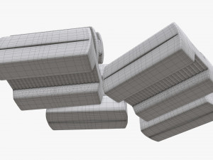 chewing gums bone shape 3D 모델
