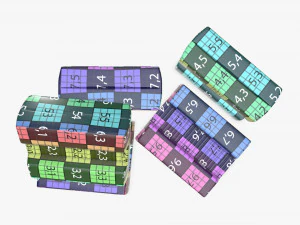 chewing gums bone shape 3D Model