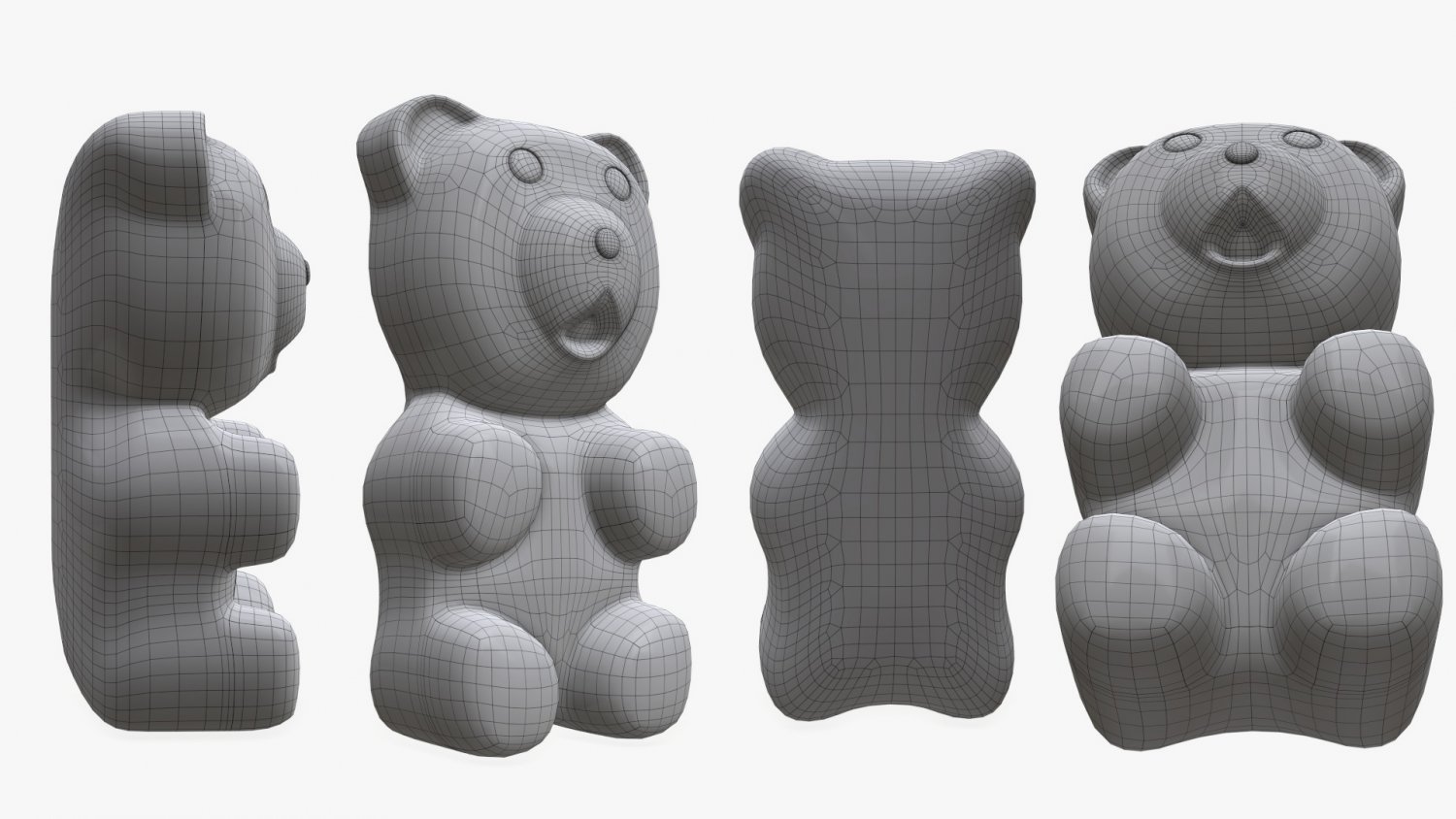 STL file GUMMY BEAR / TOY / HOME DECOR / COLLECTIBLE 🐻・3D printable model  to download・Cults