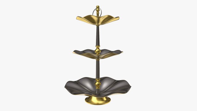 cake plate Model 3D .c4d .max .obj .3ds .fbx .stl .blend 