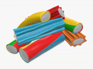 doces de gelatina coloridos Modelo 3D