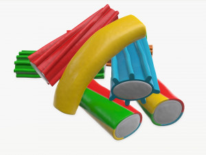 colorful jelly candies 3D Модель