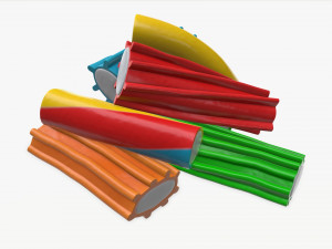 colorful jelly candies 3D Модель