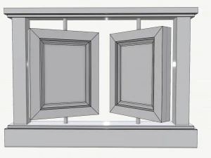 wooden photo frame 3D Model