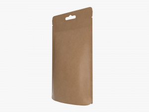 craft paper pouch bag 01 3D मॉडल