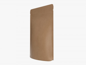 craft paper pouch bag 02 Model 3D