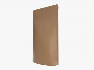 craft paper pouch bag 02 3D Model