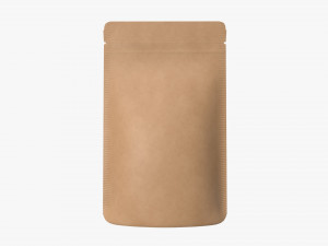craft paper pouch bag 02 Model 3D