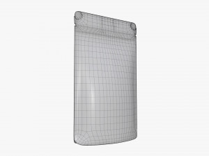 craft paper pouch bag 02 Model 3D
