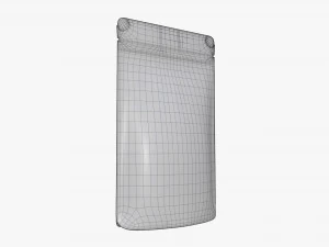 craft paper pouch bag 02 3D Model