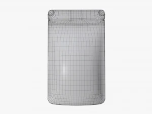 craft paper pouch bag 02 3D Model