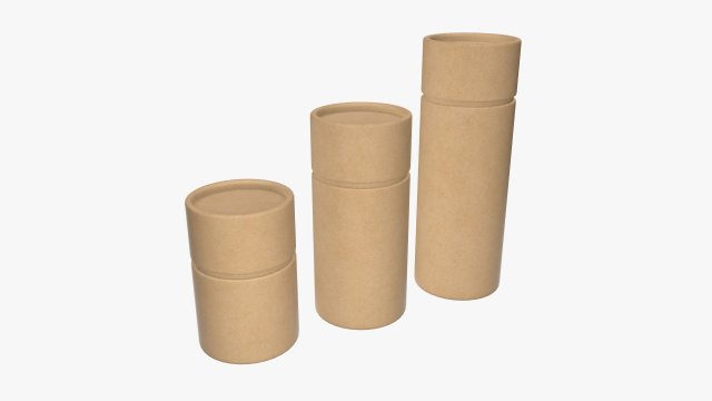 craft paper tube Model 3D .c4d .max .obj .3ds .fbx .stl .blend 