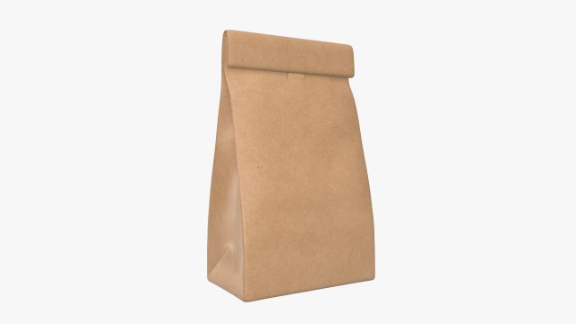 craft paper package 01 3D Model .c4d .max .obj .3ds .fbx .stl .blend 