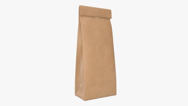 craft paper package 02 Model 3D .c4d .max .obj .3ds .fbx .stl .blend 